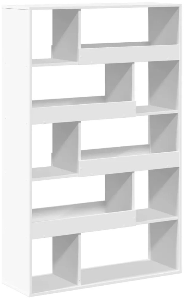 fehér szerelt fa könyvespolc 100 x 33 x 156,5 cm
