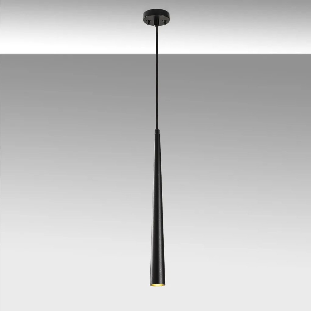 Uğur 6071 fekete fém LED függőlámpa