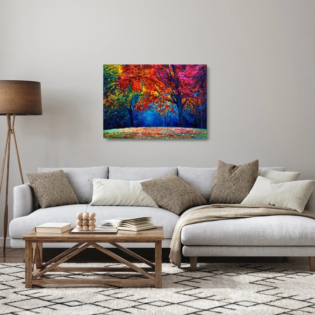 Természetfestmény képe (üvegen) (70x50 cm)
