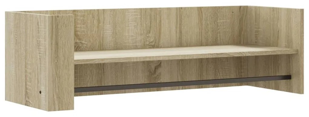 sonoma tölgy színű szerelt fa fali polc 100 x 35 x 30,5 cm