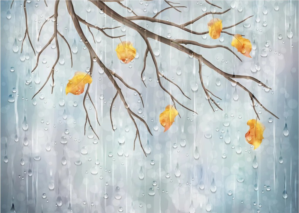 Kép - Esős ősz (üvegen) (70x50 cm)