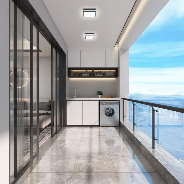 Brilagi - BENE LED kültéri lámpa érzékelővel, 18W/230V, 22x22 cm, IP54