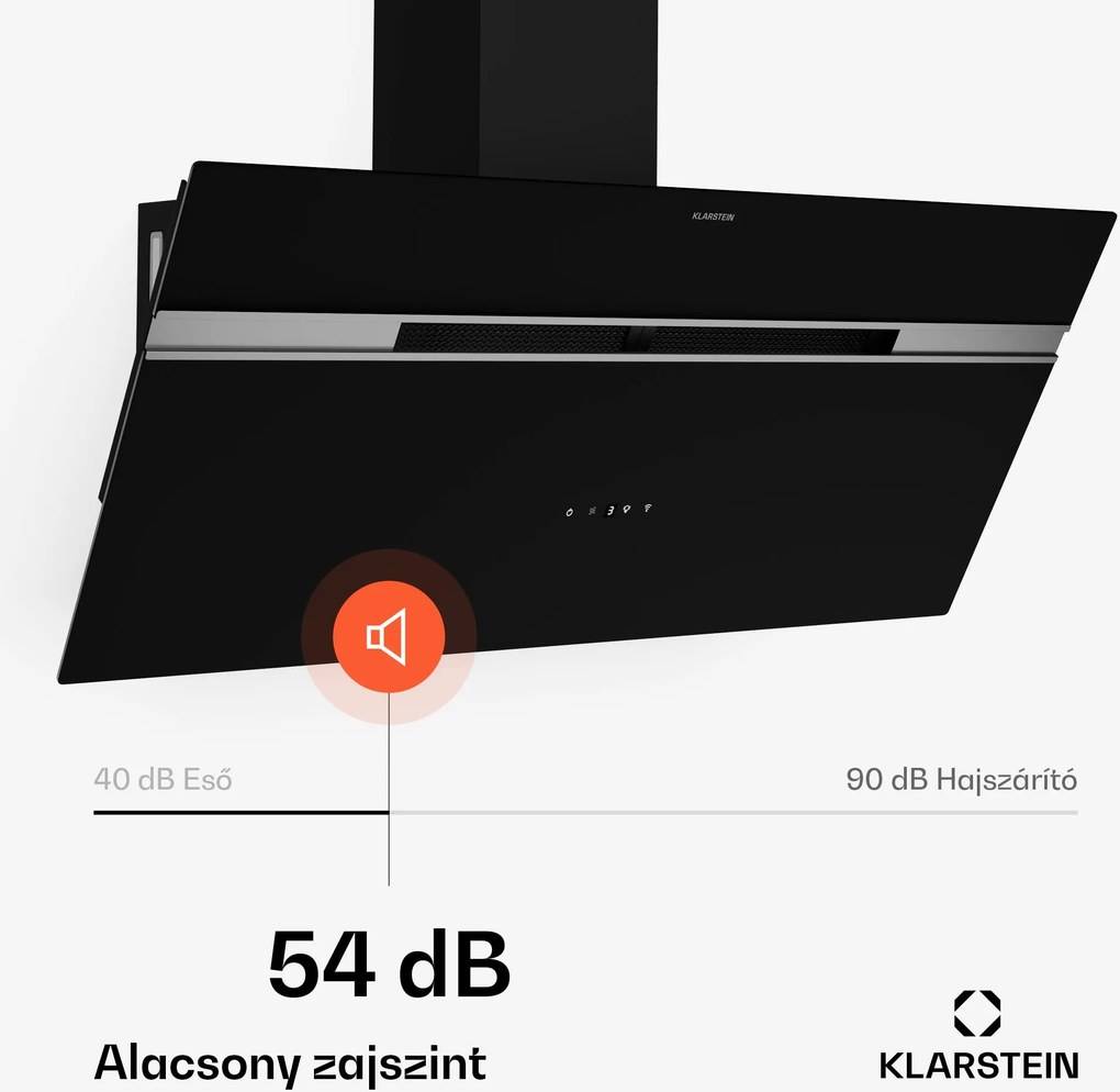 Klarstein Alina páraelszívó | 90 cm | Smart | 615 m³/h | Csendes | EEK A