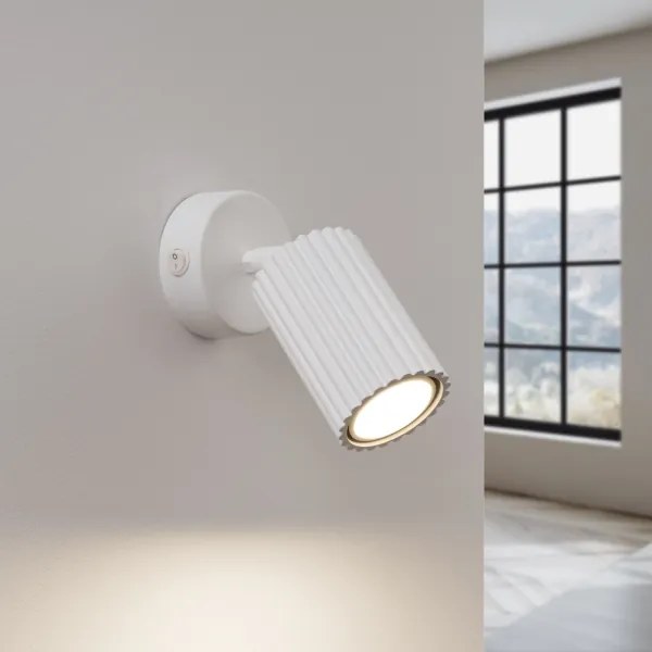 Sollux SL.1541 - Fali spotlámpa KARBON 1xGU10/10W/230V fehér