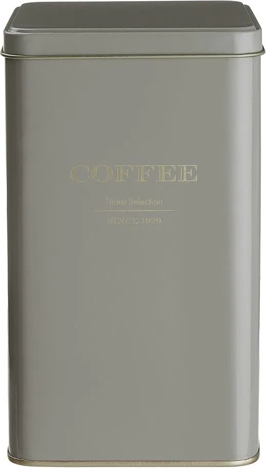 TIN TIN fém kávétartó doboz, barna 1850ml