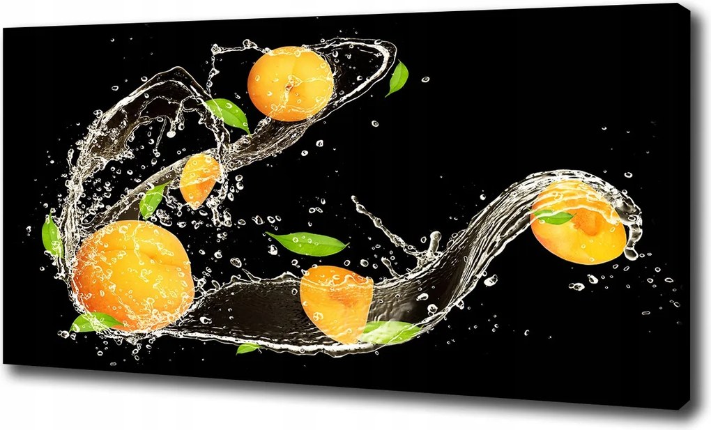 Vászonkép Sárgabarack és víz 100x70 cm