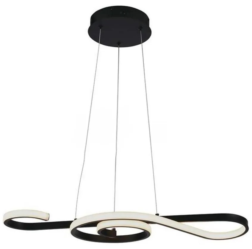 V-Tac LED Csillár zsinóron LED/18W/230V 3000K fekete VT1472