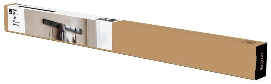Fekete kőrisfa fali fogas Flip – Umbra