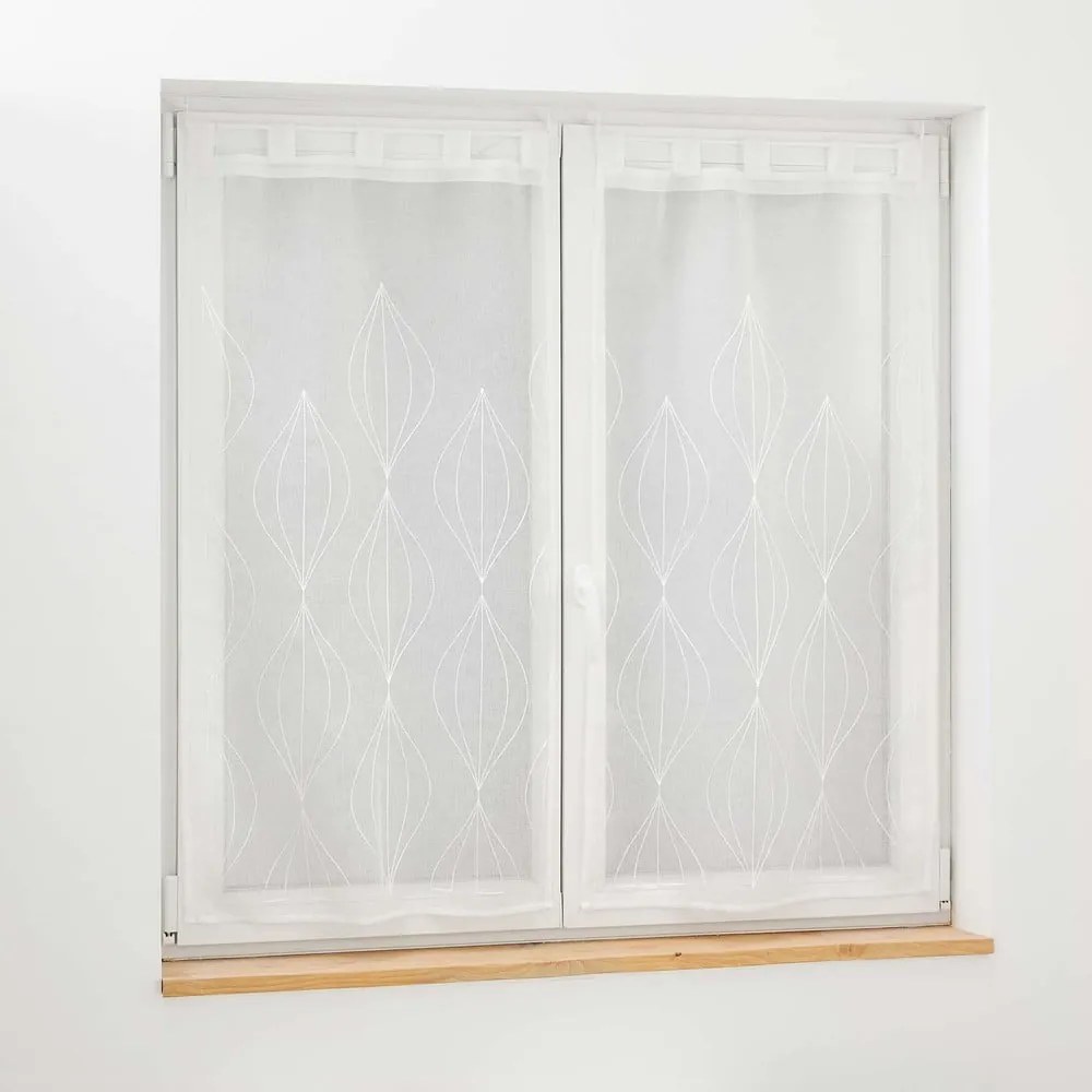 Fehér átlátszó függöny szett 2 db-os 60x90 cm Galactee – douceur d'intérieur