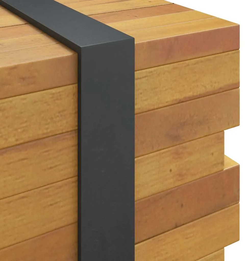 dohányzóasztal 110x45x35 cm tömör fa teakfa