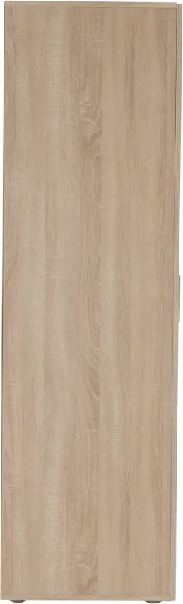 Gardróbszekrény polcokkal, sonoma tölgy, ADELI