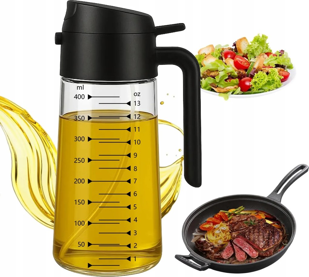 Olajmosó Üveg Adagoló Spray Tartály Nagy 470ml