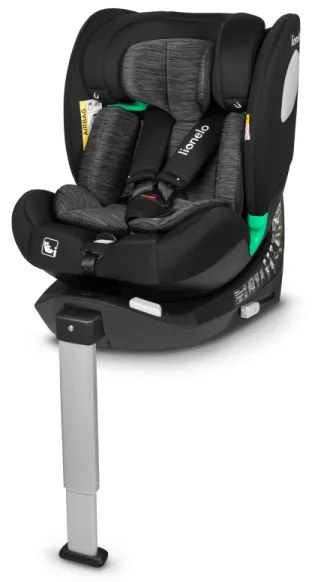 Lionelo - BRAAM i-Size forgatható autósülés bázissal, 40-150 cm, fekete karbon