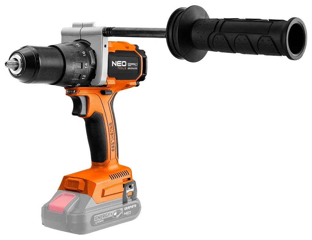 Kefe nélküli ütvecsavarozó 100 Nm Energy+, akkumulátor nélkül 04-616