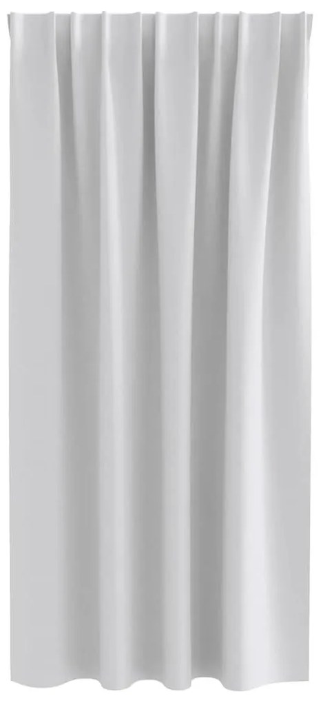 Függönyök függönyökkel 2 pcs Világosszürke 175x140cm Poliészter