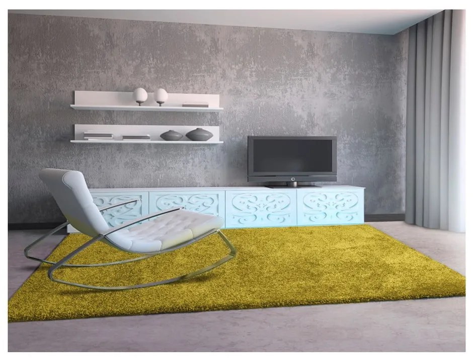 Aqua Liso zöld szőnyeg, 133 x 190 cm - Universal