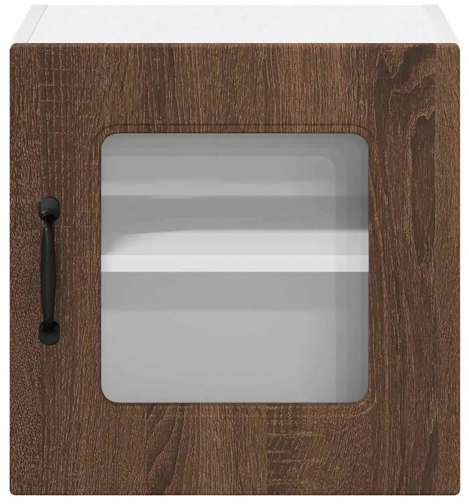 Fali konyhaszekrény 2 pcs Barna Tölgy 40 x 31 x 40 cm Faanyag