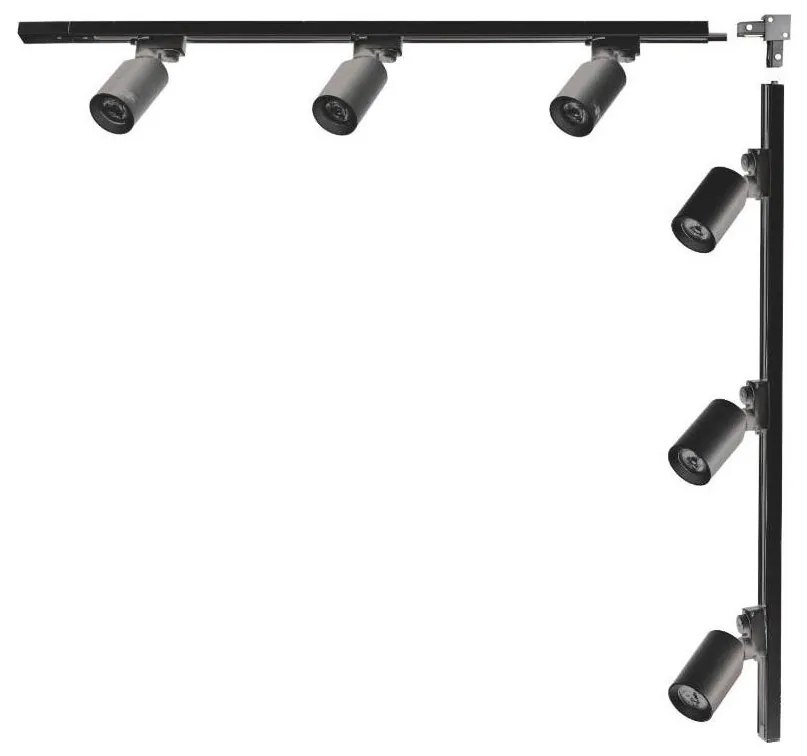 Zuma Line 3566 - Sínrendszeri spotlámpa TORE 6xGU10/35W/230V fekete