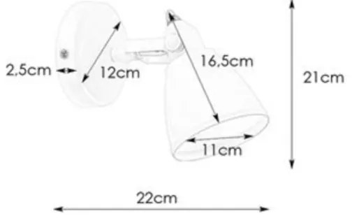 Markslöjd 108084 - Fürdőszobai fali lámpa FJÄLLBACKA 1xG9/20W/230V IP44