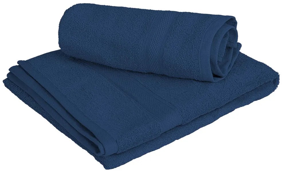 CLARYSSE ELEGANCE törölköző 60x110 cm sötétkék, 100% pamut