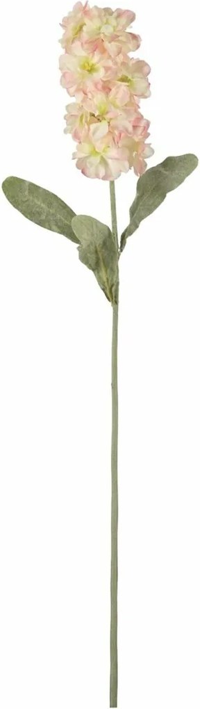 Művirág MATTHIOLA 56 cm, fehér-rózsaszín
