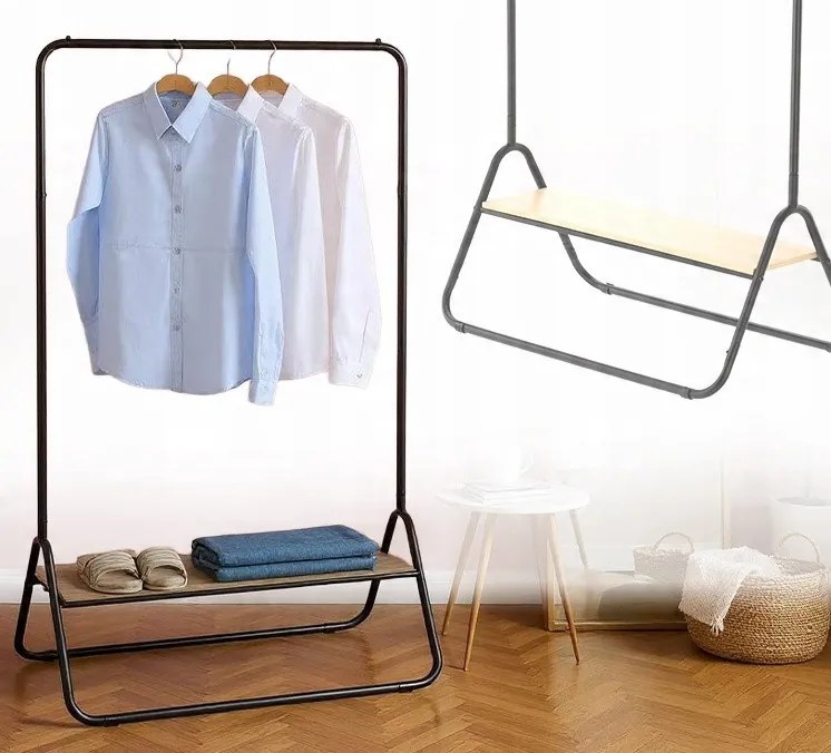 Kerek puff fa lábakkal 30 x 28 cm