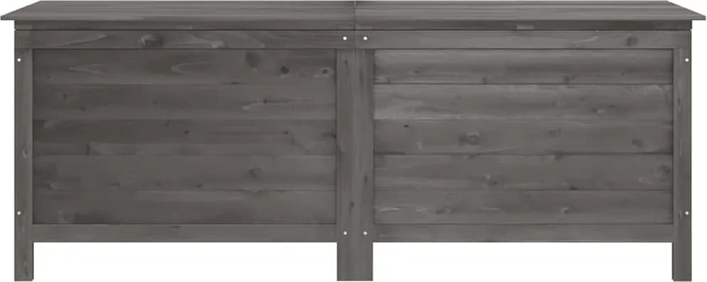 vidaXL antracit tömör fenyőfa kerti tárolóláda 150 x 50 x 56,5 cm