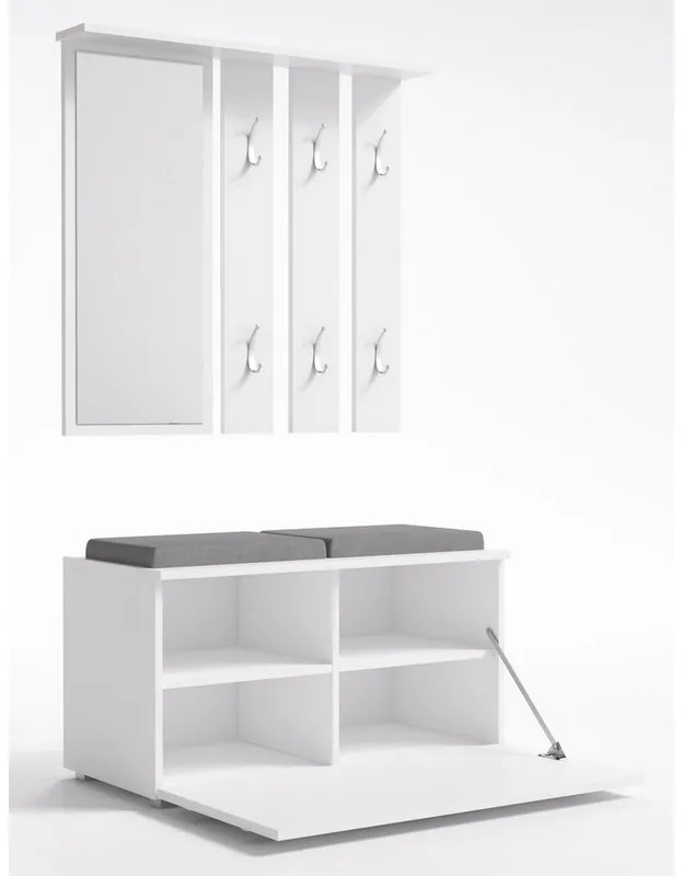 Eibar GB II NEW Előszobafal - fehér N