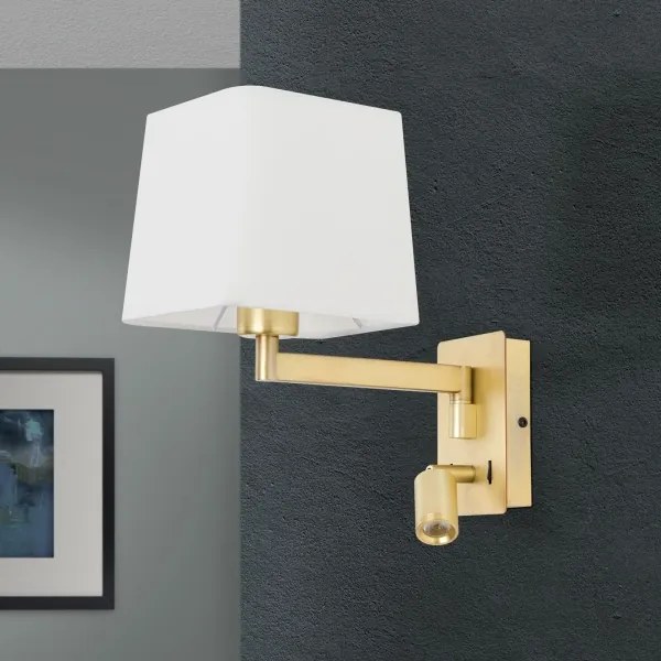 Orion WA 2-1469/1- LED CARLTON fali lámpa 1xE27/40W + LED/3W fehér/arany