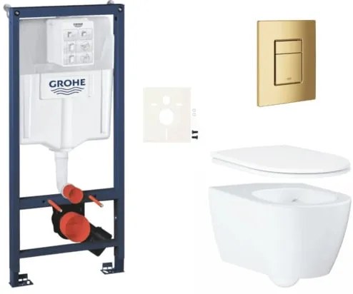 Falra akasztható WC-szett világos falra / falra szerelhető GROHE Essence SIKOGRSESSCGL0