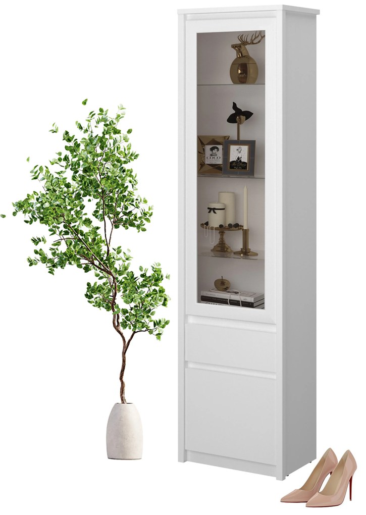 Vitrin Ethan 1D1W1S (fehér). 1052906
