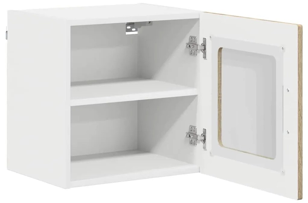 Fali konyhaszekrény 2 pcs Sonoma tölgy 40 x 31 x 40 cm Faanyag