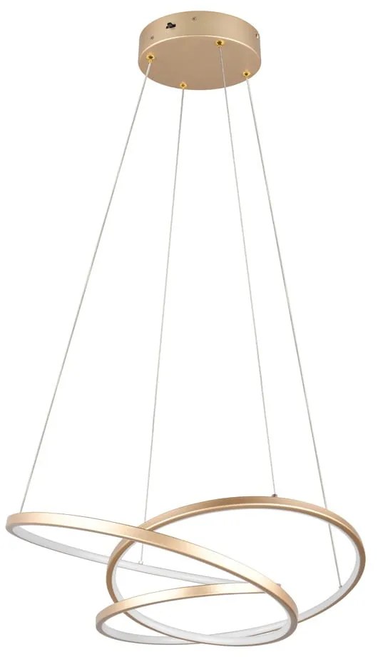 Aranyszínű LED dimmelhető függőlámpa Darvin – Trio