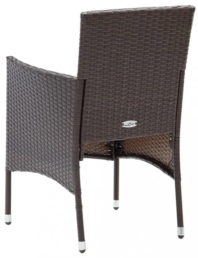 2 db barna kerti polyrattan étkezőszék