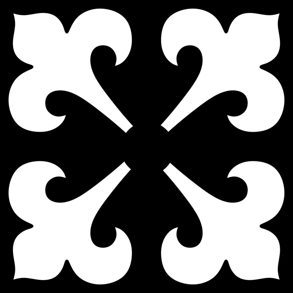 Tányéralátét szett 4 db-os asztali dísz szögletes minta 3