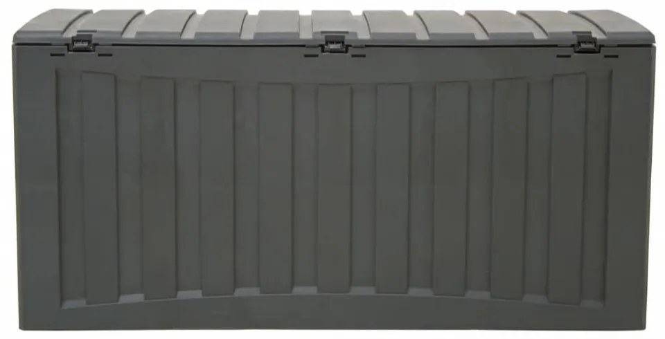 fekete polipropilén tárolóláda 118 x 53 x 57 cm
