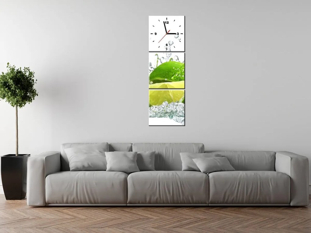 Gario Órás falikép Zöld lime - 3 részes Méret: 90 x 70 cm