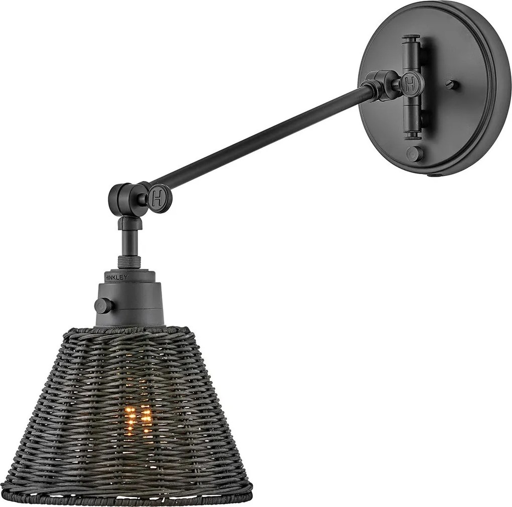 Hinkley lighting boho fali lámpa arti fekete elshk-arti-1w-bk-br