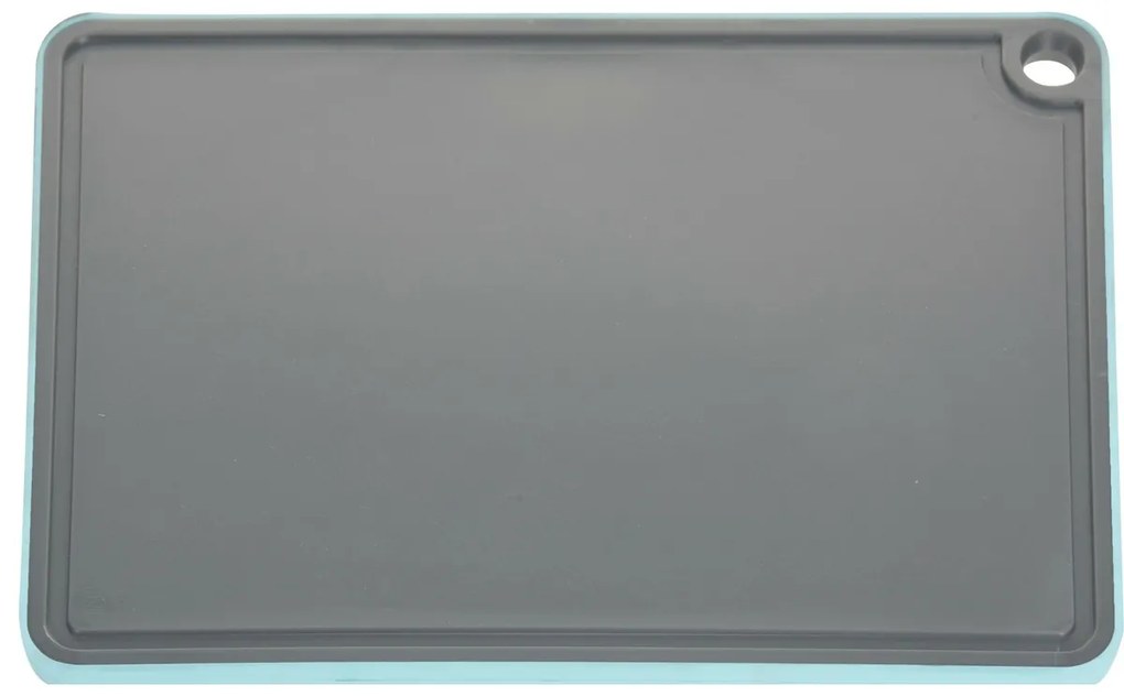 Műanyag szeletelődeszka, 35,6 x 25,8 cm, szürke