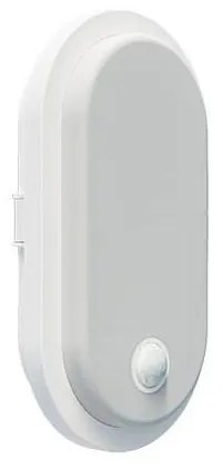 LED kültéri fali lámpatest érzékelővel OVAL LED/10W/230V IP65 fehér
