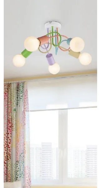 Rabalux 6340 - Csillár LINETT 5xE27/40W/230V