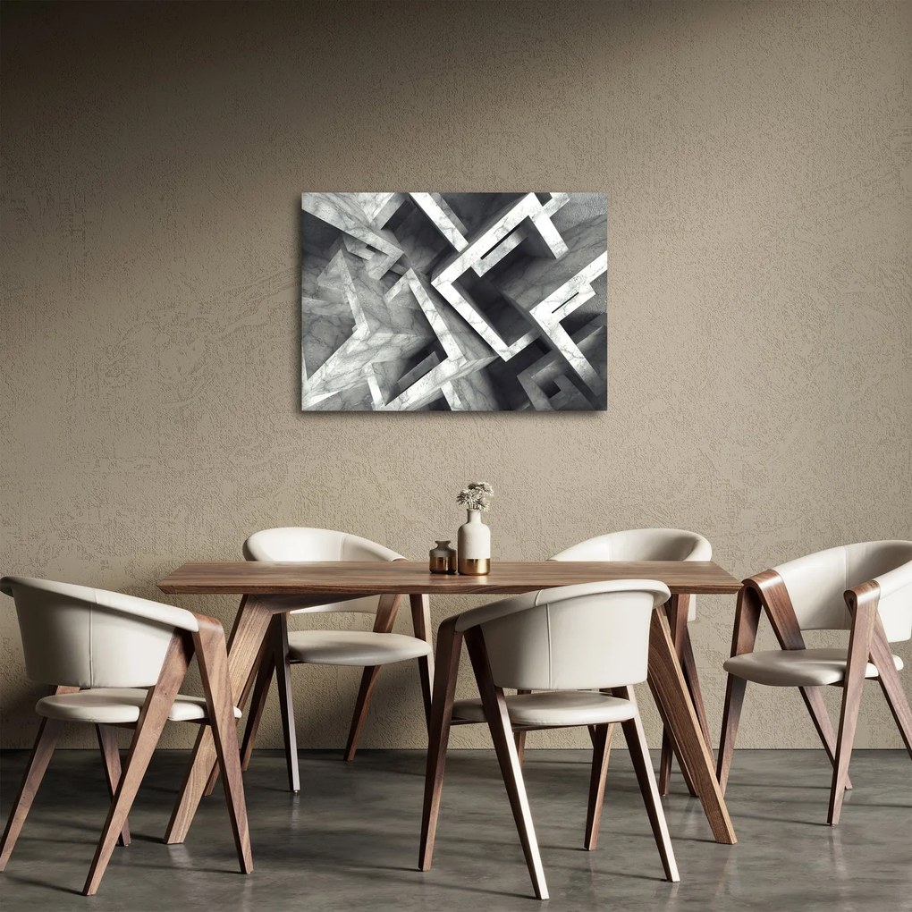 Absztrakt kép kocka (70x50 cm)