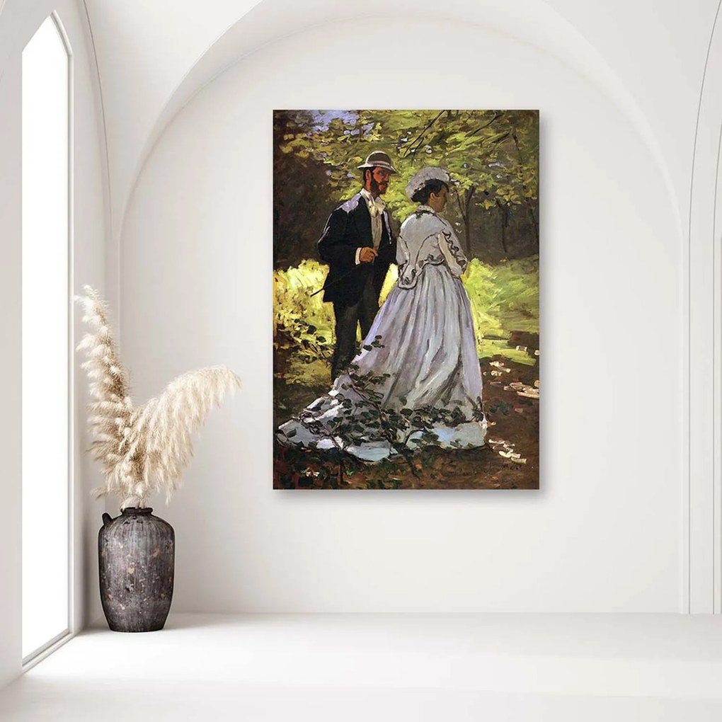 Gario Vászonkép Bazille és Camille - Claude Monet, reprodukció Méret: 70 x 100 cm