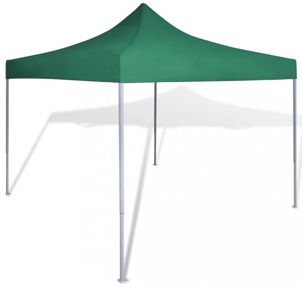 zöld összecsukható pavilon 3 x 3 m