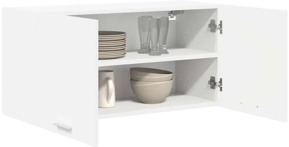 Függő szekrény polcokkal Riga Fehér 80 x 31 x 40 cm Faanyag