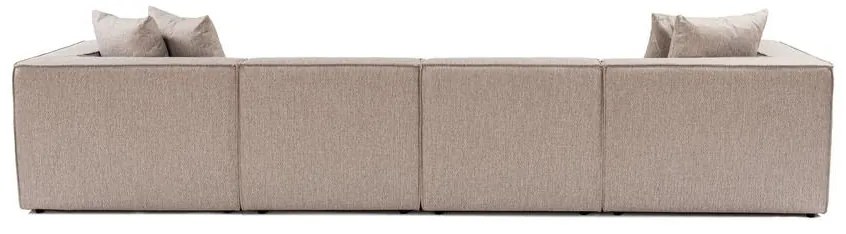 Sarokkanapé Sora (L1-O1-O1-1R-POUFFE ) - Homok Bézs