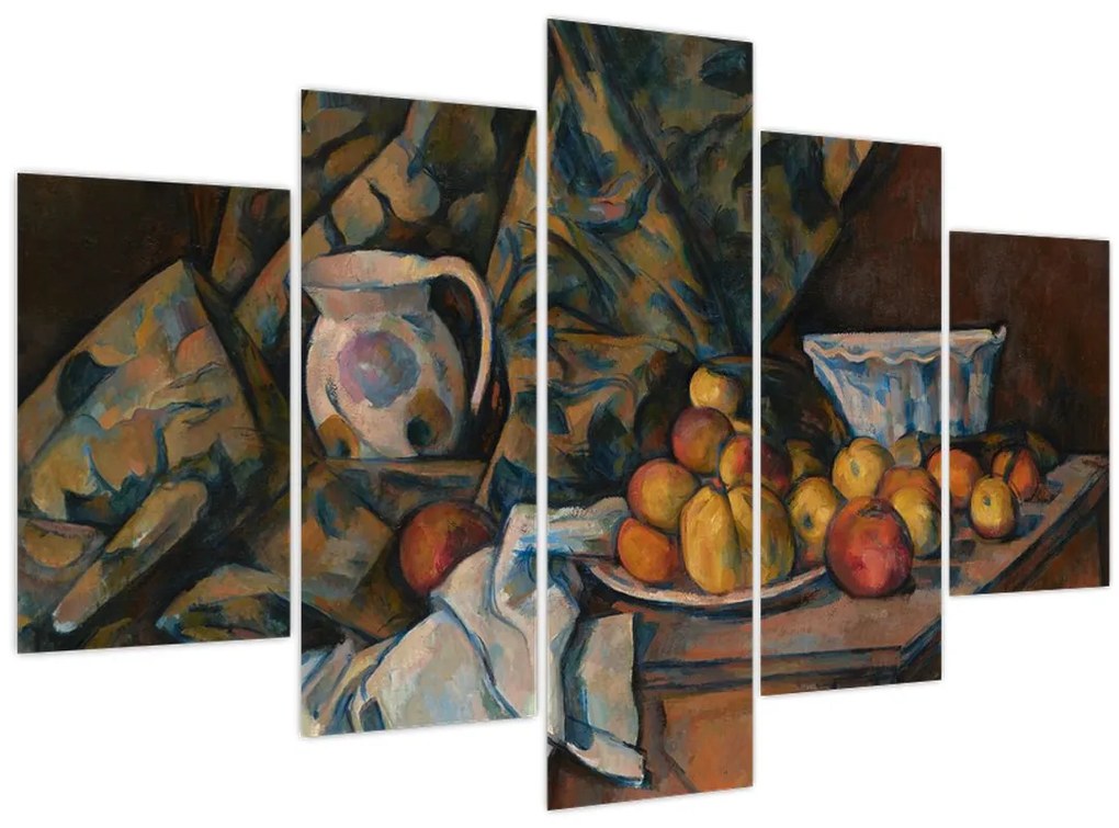 Kép - Paul Cézanne, Still Life with Apples and Peaches, reprodukciók (150x105 cm)