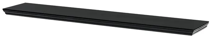 Lebegő polc fekete 120 cm MDF P-026