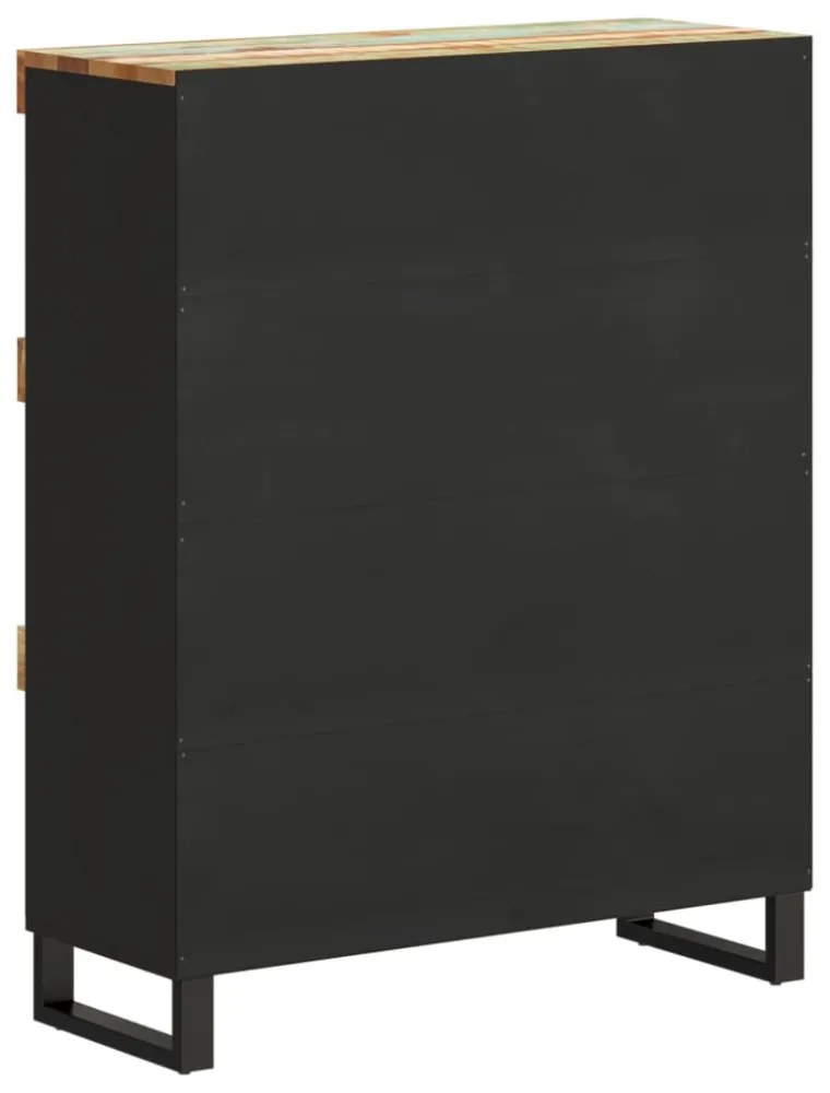 tömör újrahasznosított fa tálalószekrény 85 x 33 x 107 cm