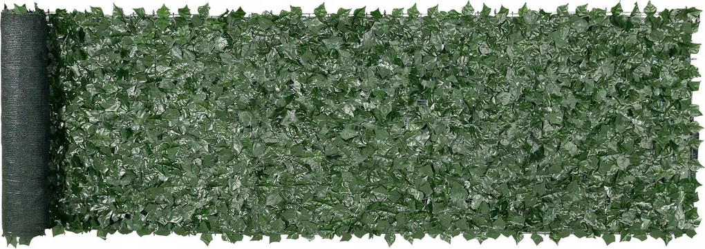 Mesterséges sövény borostyán 4m zöld kert dekoráció erkély terasz